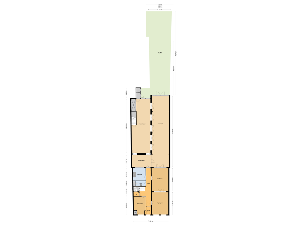 View floorplan of Situatie of Hoge Gouwe 115