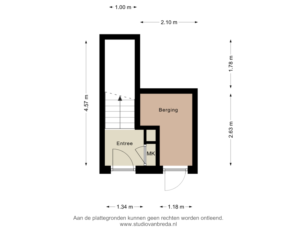 View floorplan of Begane grond of Buigerij 4