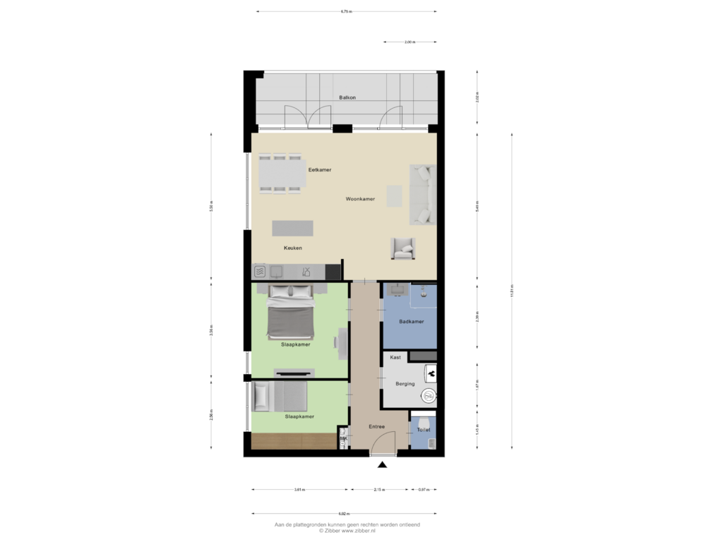 View floorplan of Appartement of Wethouder Schuurmanslaan 16