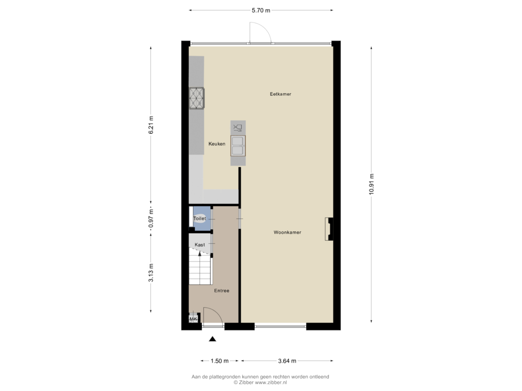 View floorplan of Begane Grond of Burgemeester Schoonheijtstraat 28