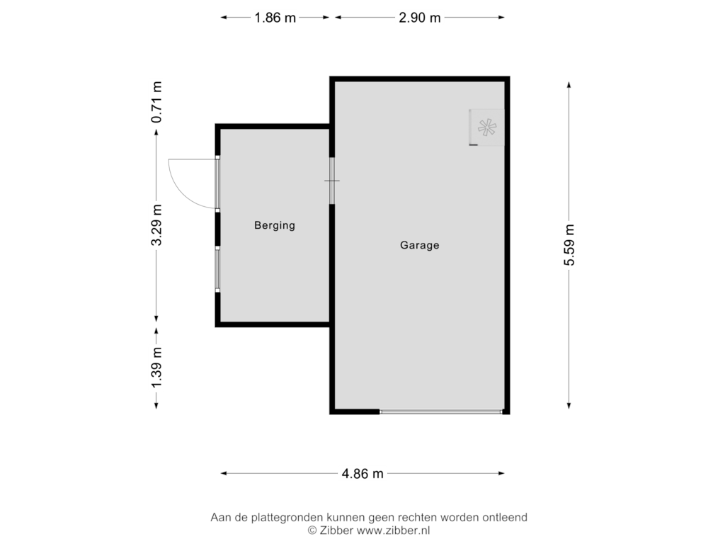 View floorplan of Garage of Burgemeester Schoonheijtstraat 28