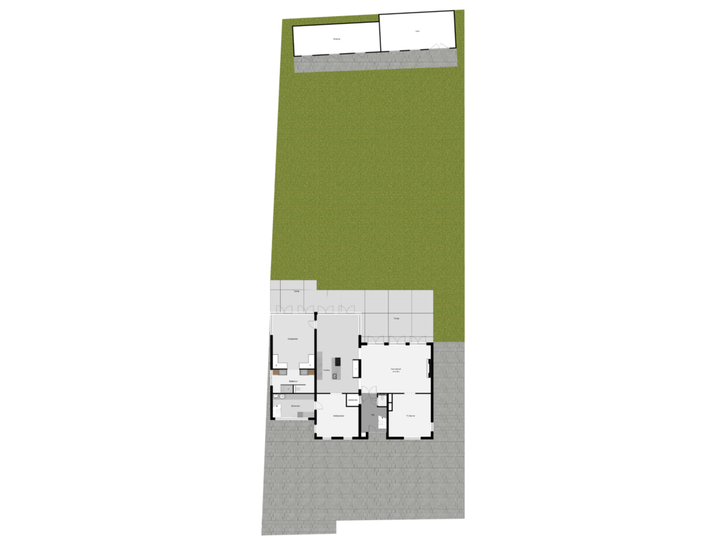 View floorplan of Perceeloverzicht of Bergse Linker Rottekade 229