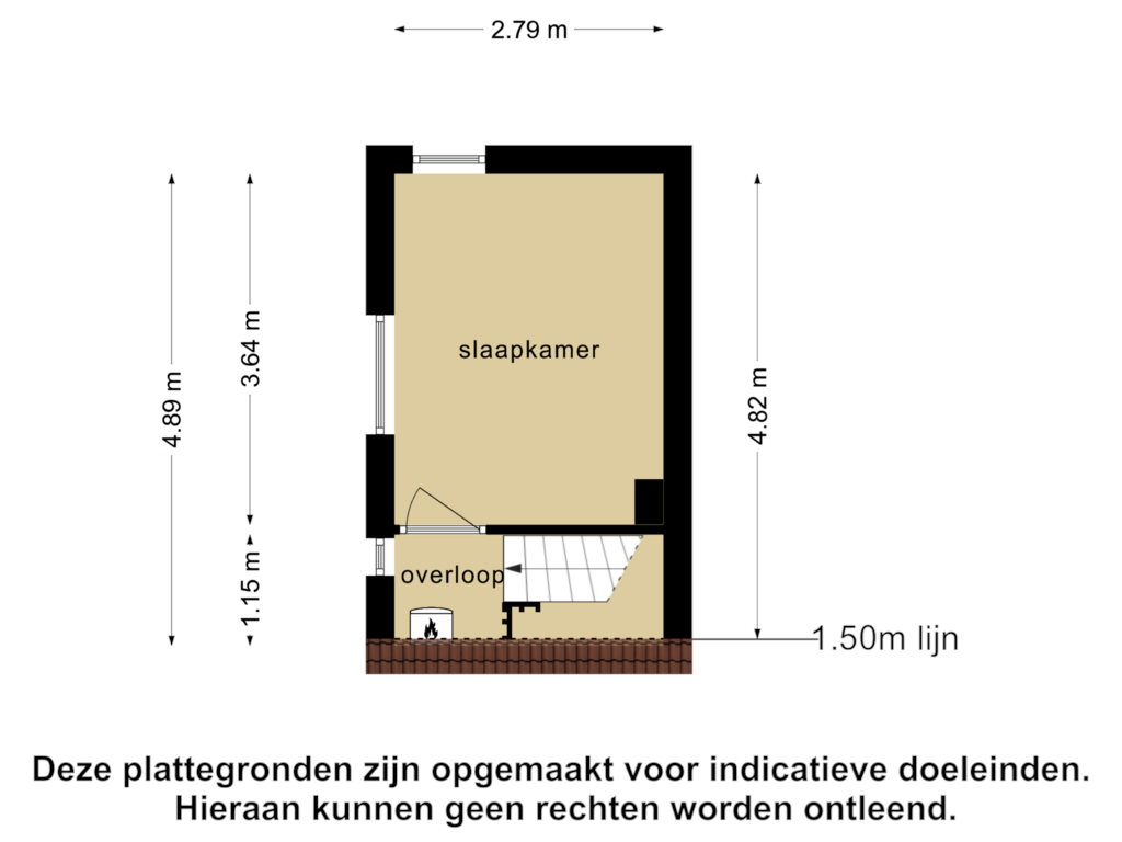 Bekijk plattegrond van 1e verdieping van Julianalaan 31