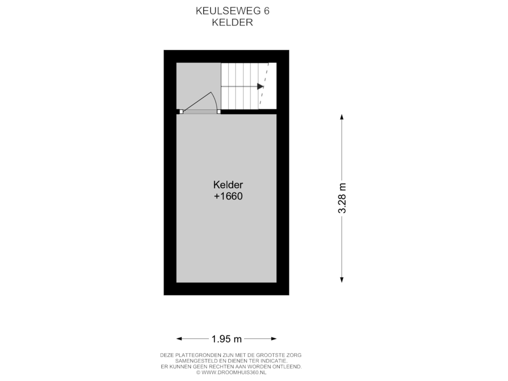 View floorplan of Kelder of Keulseweg 6