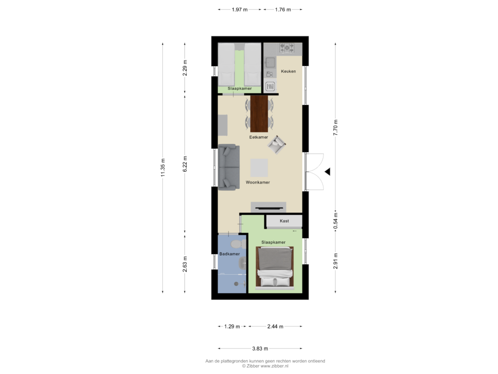 Bekijk plattegrond van Begane Grond van Immenweg 15-R232