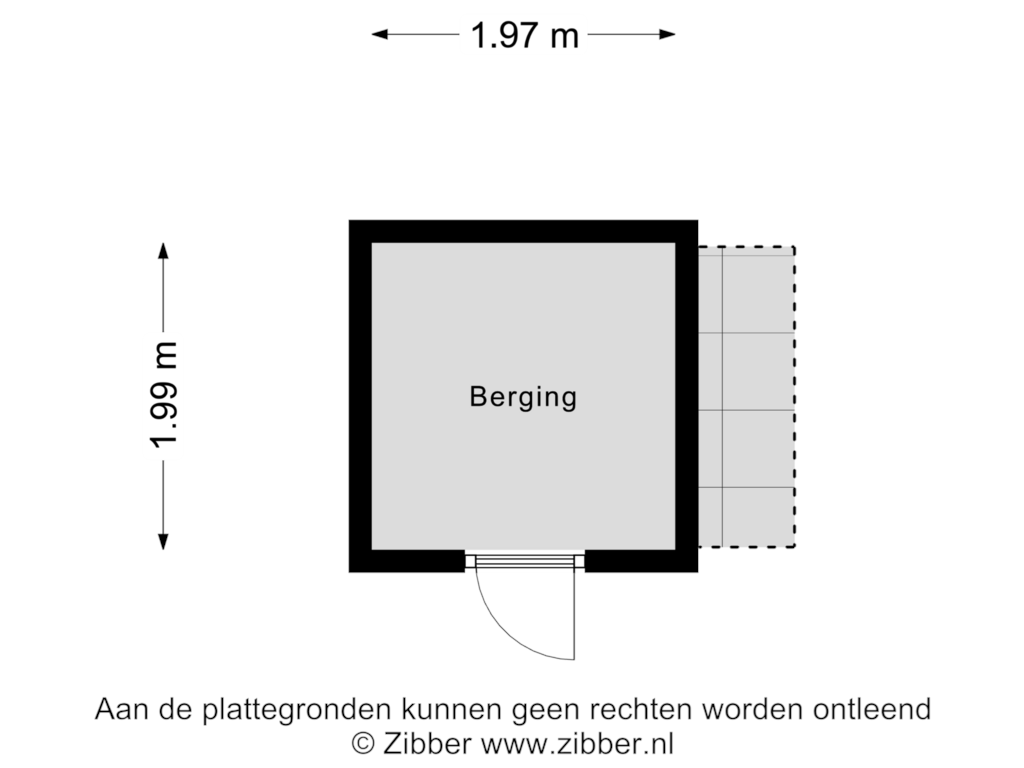 Bekijk plattegrond van Berging van Immenweg 15-R232