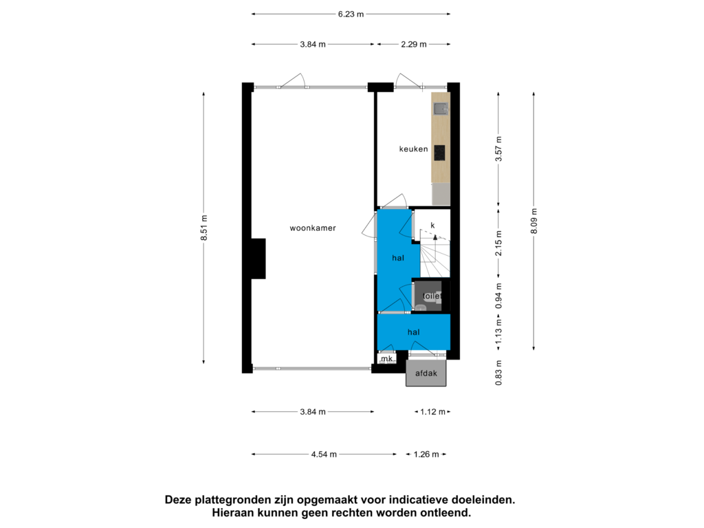 Bekijk plattegrond van Begane grond van Duurstedestraat 116