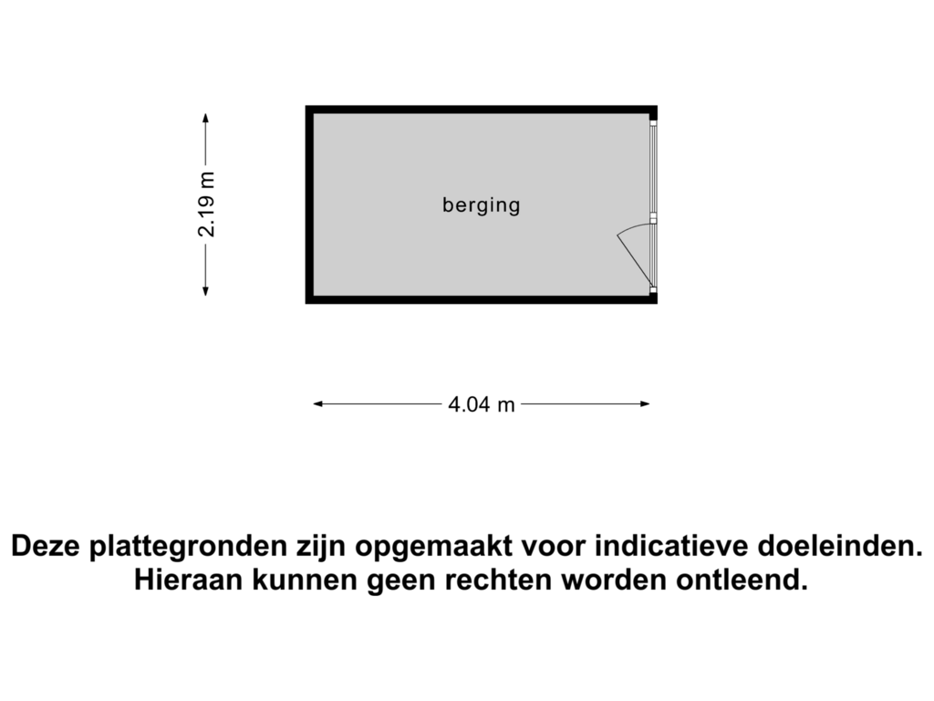 Bekijk plattegrond van Berging van Duurstedestraat 116