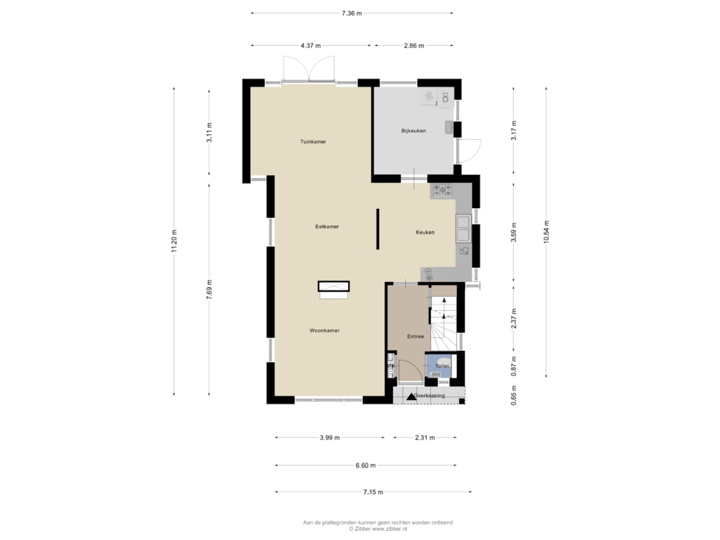 Bekijk plattegrond van Begane Grond van Molenstraat 20