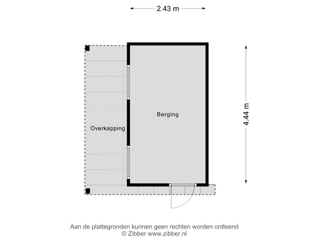 Bekijk plattegrond van Berging van Molenstraat 20