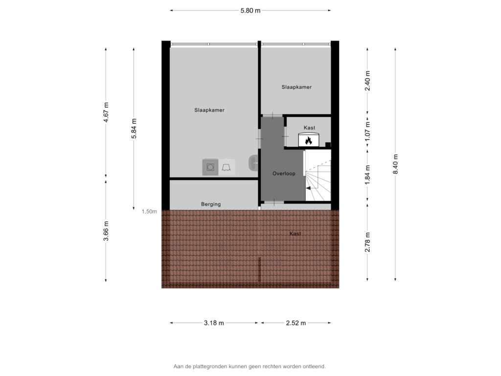 View floorplan of Tweede Verdieping of Ehrenstein 9