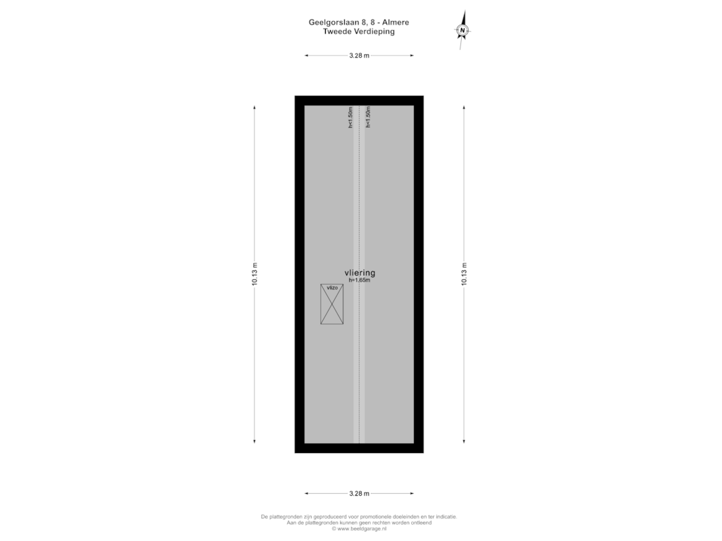 Bekijk plattegrond van Tweede Verdieping van Geelgorslaan 8