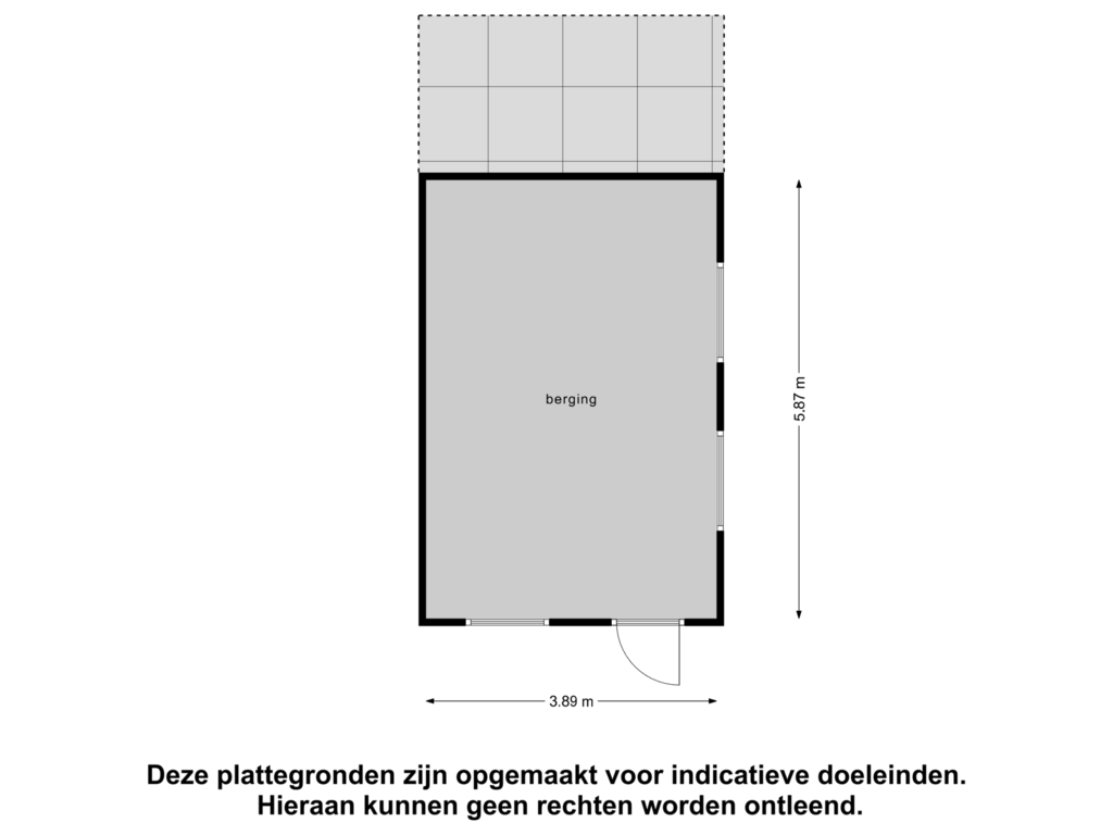 View floorplan of Berging of Bornhovestraat 43