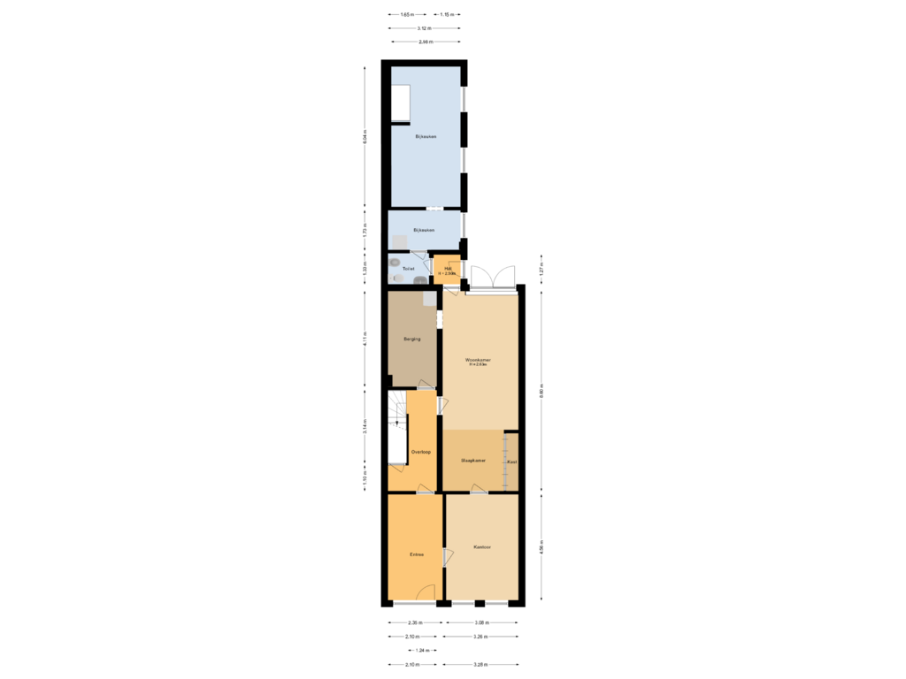 Bekijk plattegrond van Begane grond van Lohstraße 25