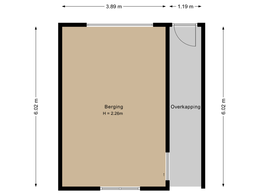 Bekijk plattegrond van Berging van Lohstraße 25