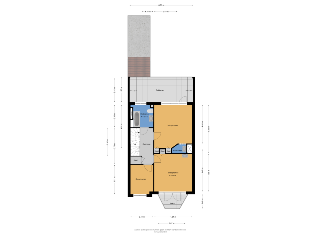 Bekijk plattegrond van 1e Verdieping van Spanjaardslaan 135