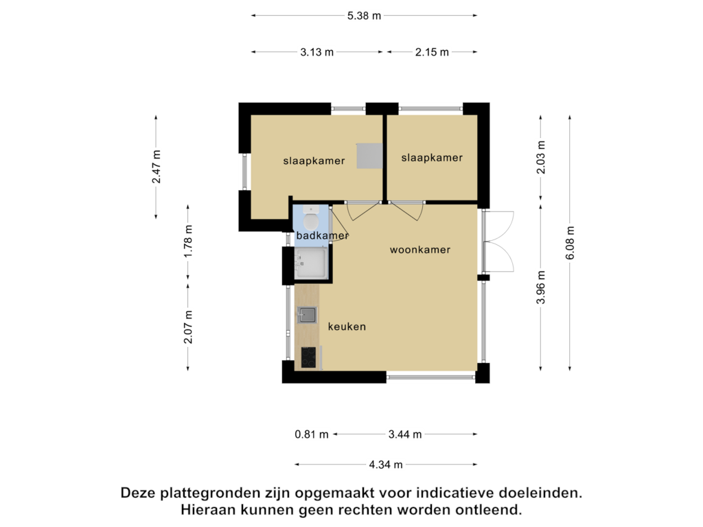 View floorplan of Begane grond of Gorsplein 2, Nivon 31