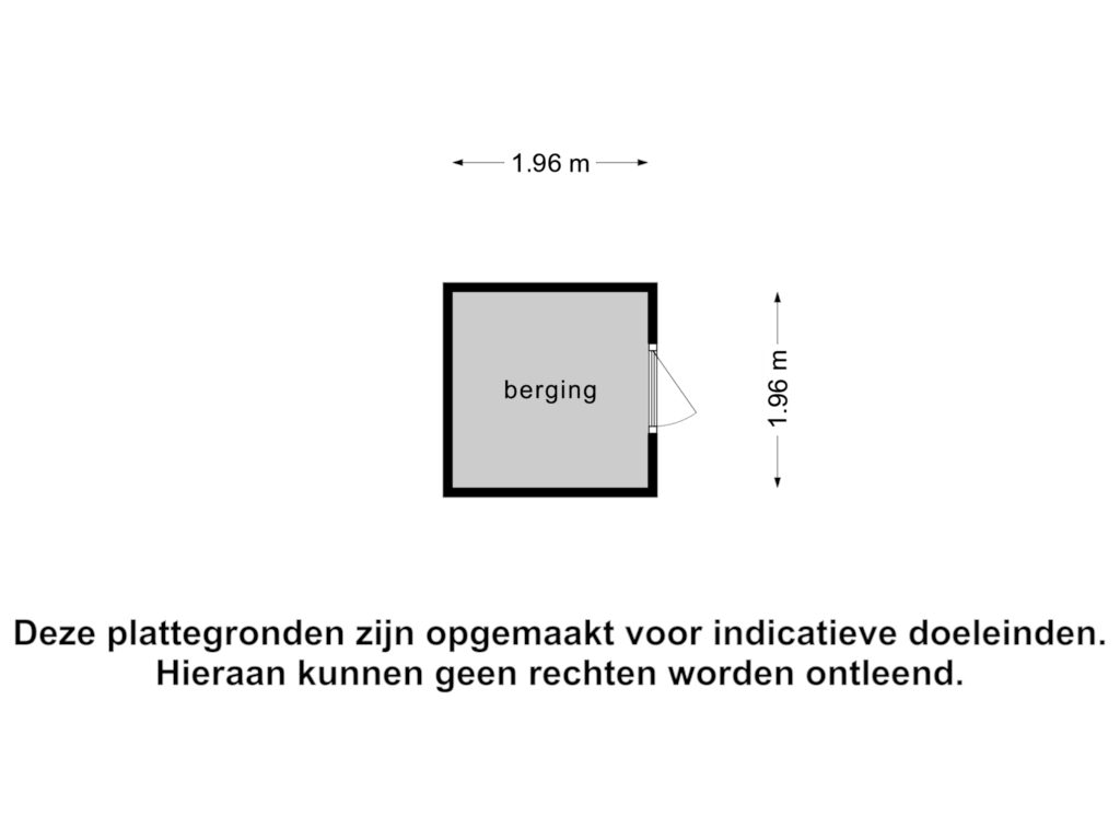 View floorplan of Berging of Gorsplein 2, Nivon 31