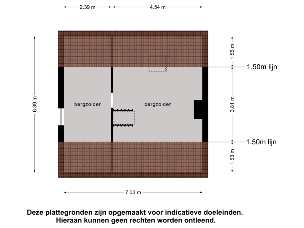 Bekijk plattegrond van 2e verdieping van Berenstraat 22