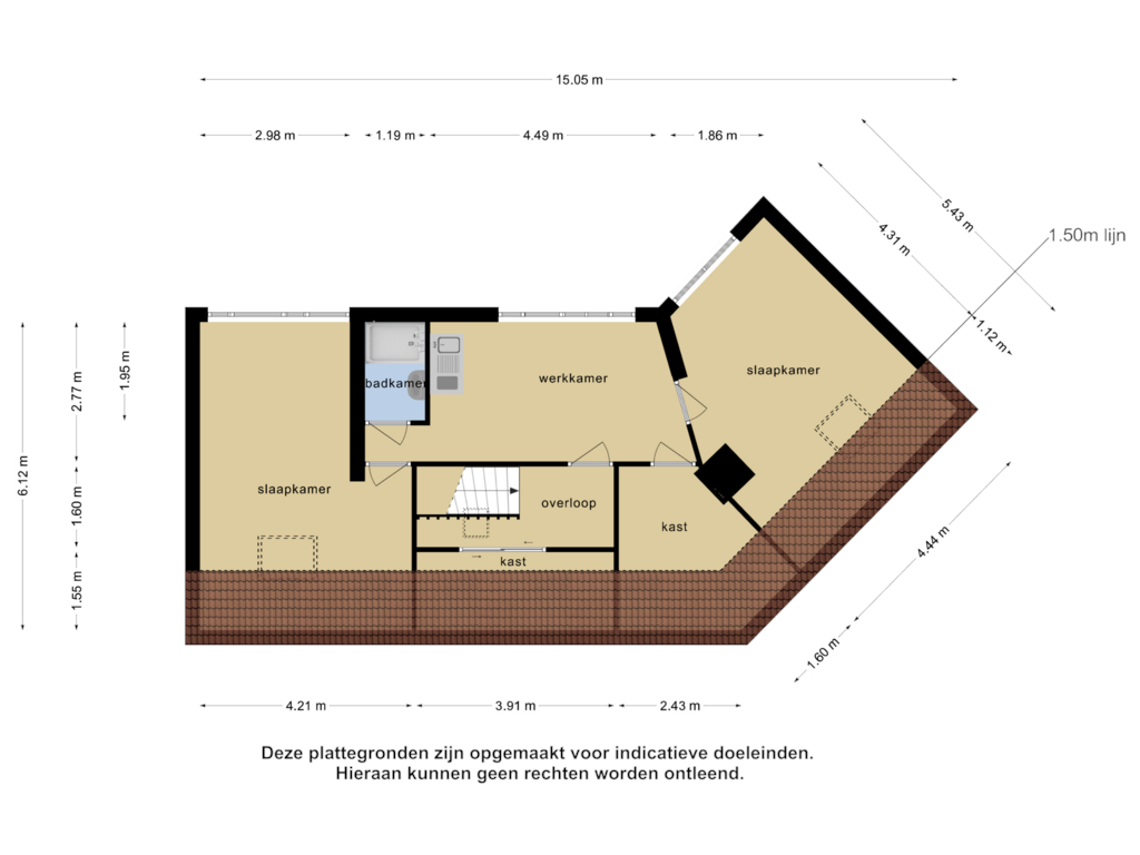 Bekijk plattegrond van 2e verdieping van Graaf Diederiklaan 31