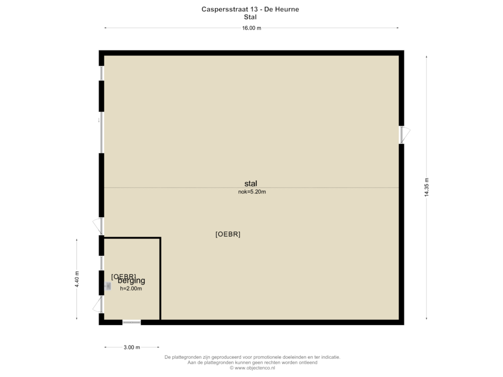 Bekijk plattegrond van STAL van Caspersstraat 13