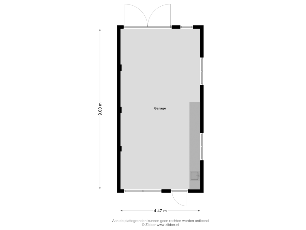 Bekijk plattegrond van Garage van Dorpsstraat 83