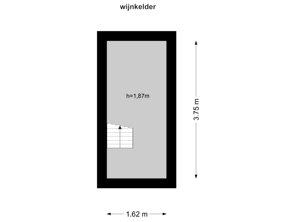 View floorplan of wijnkelder of Rossinilaan 8