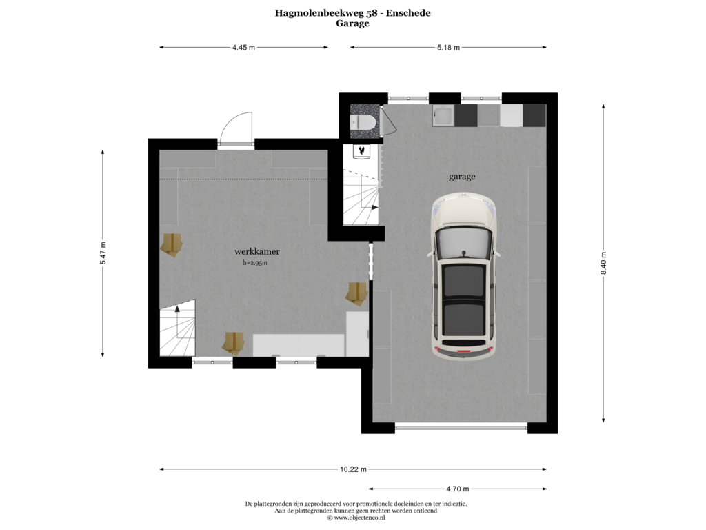 View floorplan of Garage of Hagmolenbeekweg 58