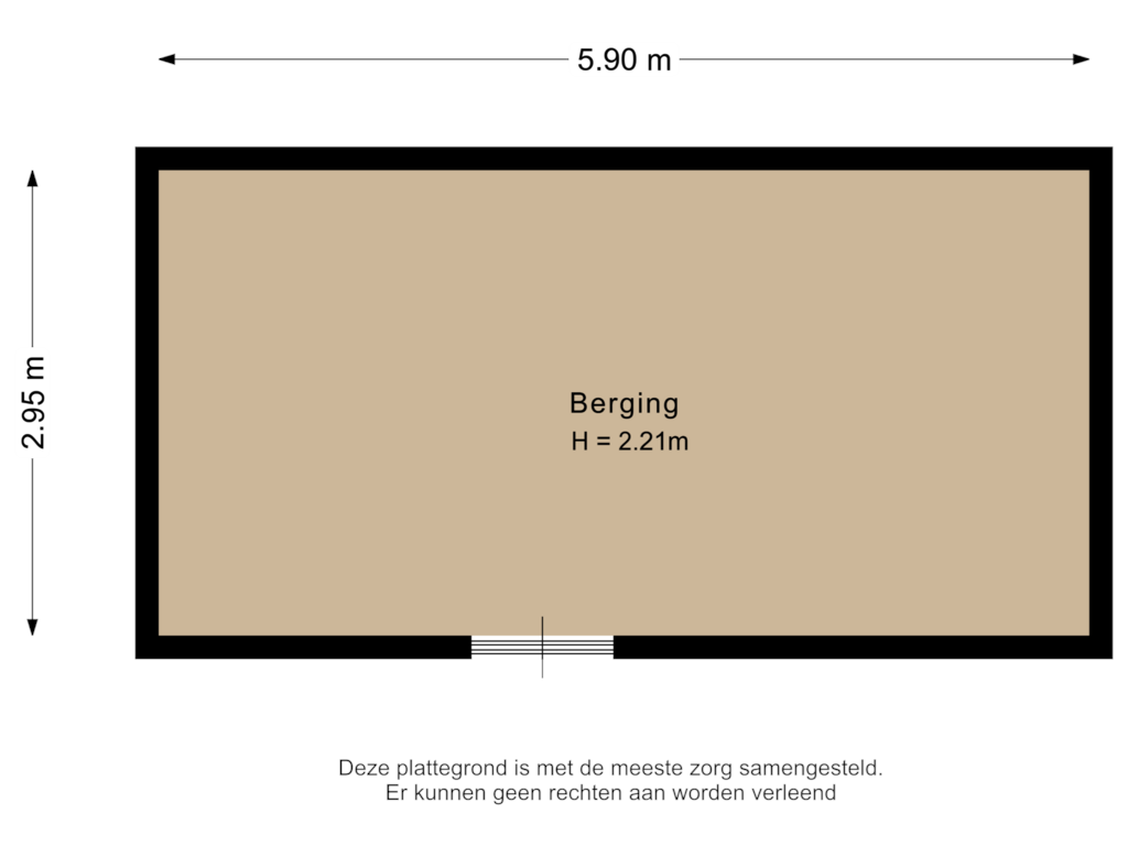 Bekijk plattegrond van Berging van Eendrachtsstraat 33