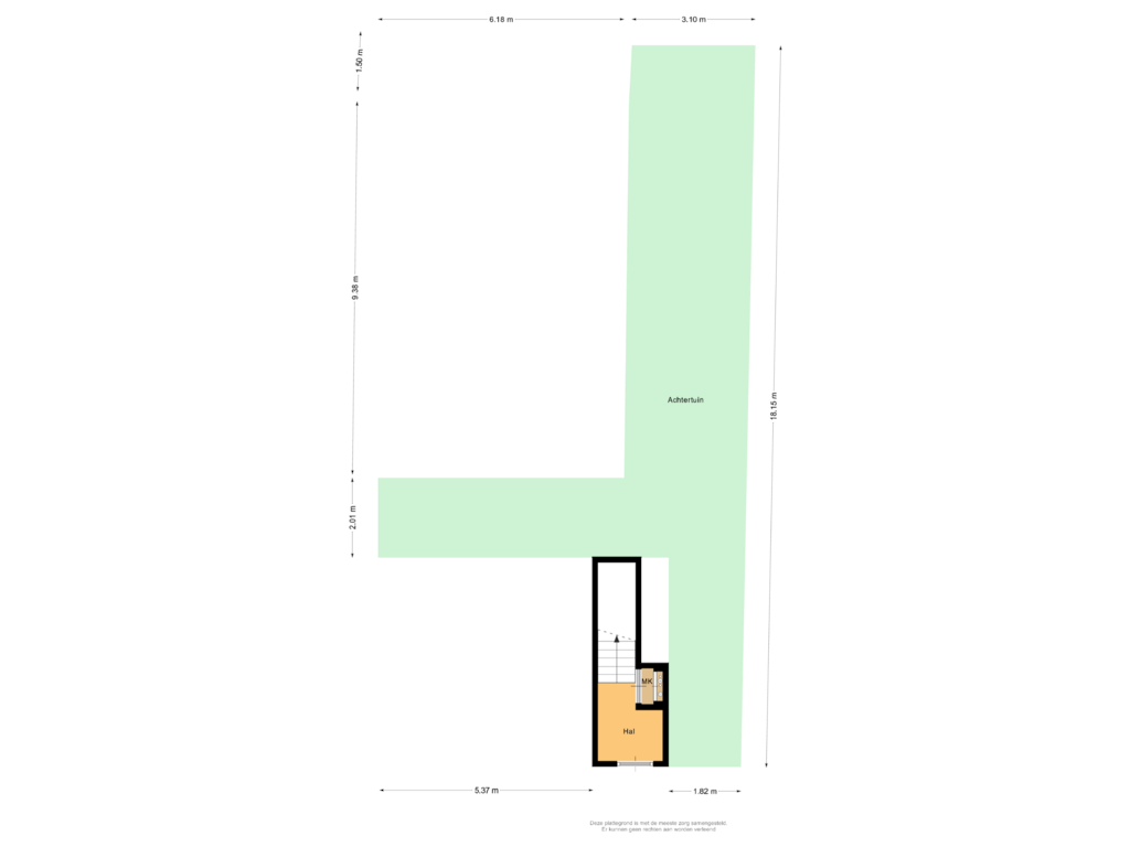 Bekijk plattegrond van Situatie van Eendrachtsstraat 33