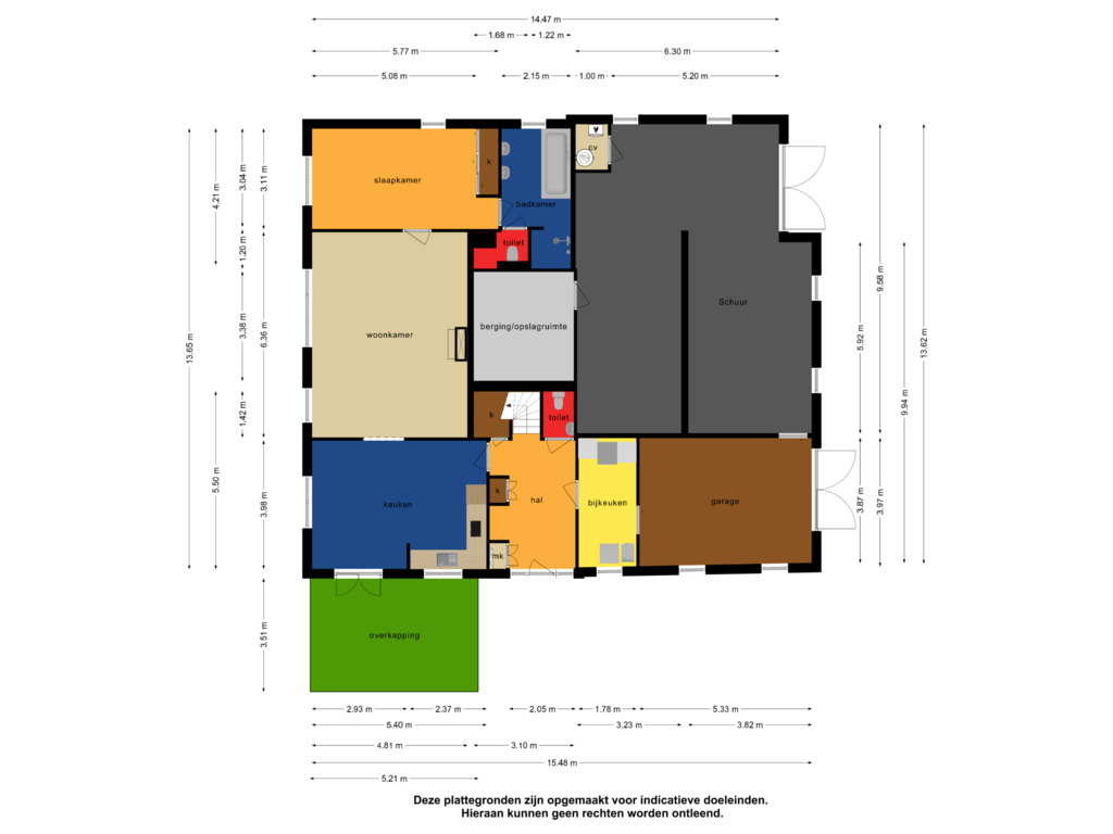 Bekijk plattegrond van 1_Begane grond van Grote Sloot 160