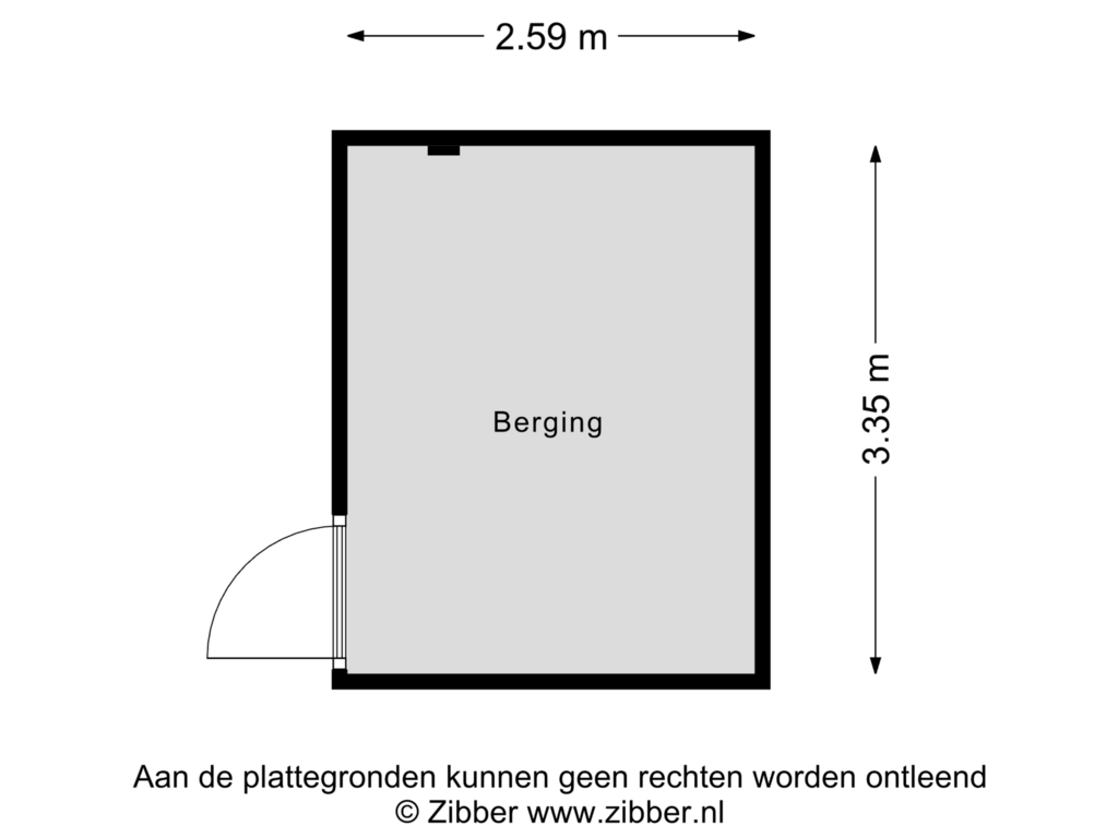 View floorplan of Berging of Johann Knoopstraat 21