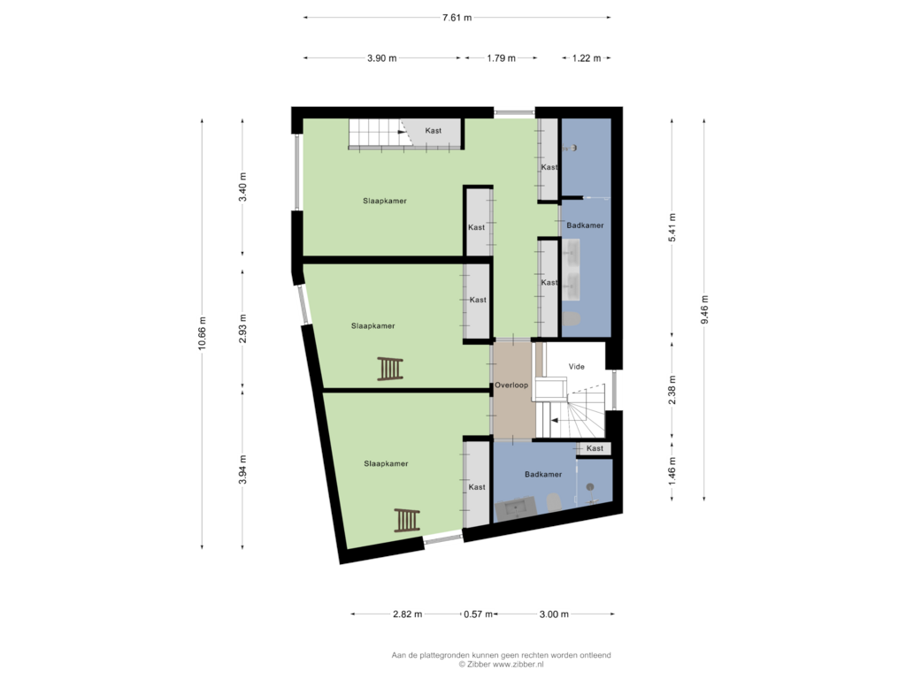 View floorplan of Eerste Verdieping of Lakenveld 14