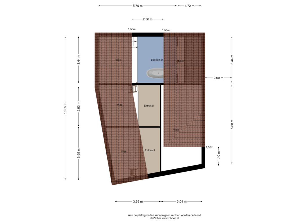 View floorplan of Zolder of Lakenveld 14