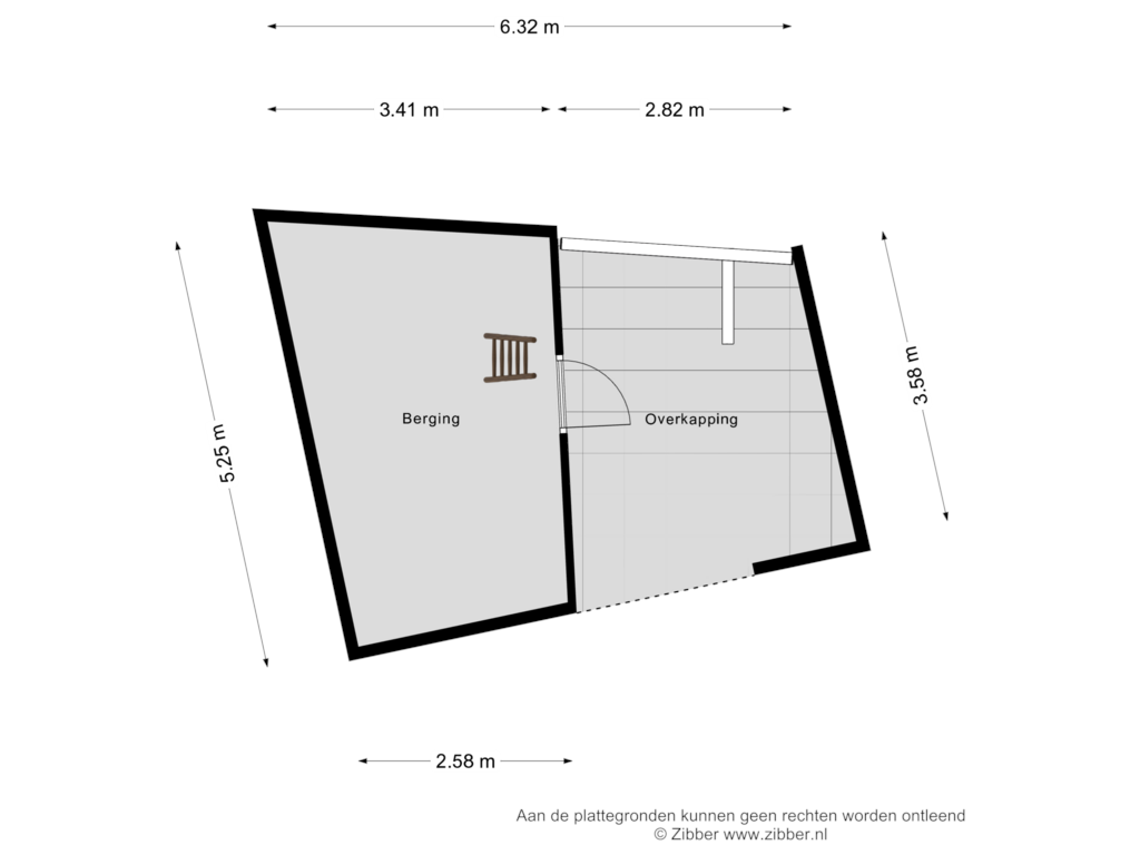 View floorplan of Berging of Lakenveld 14