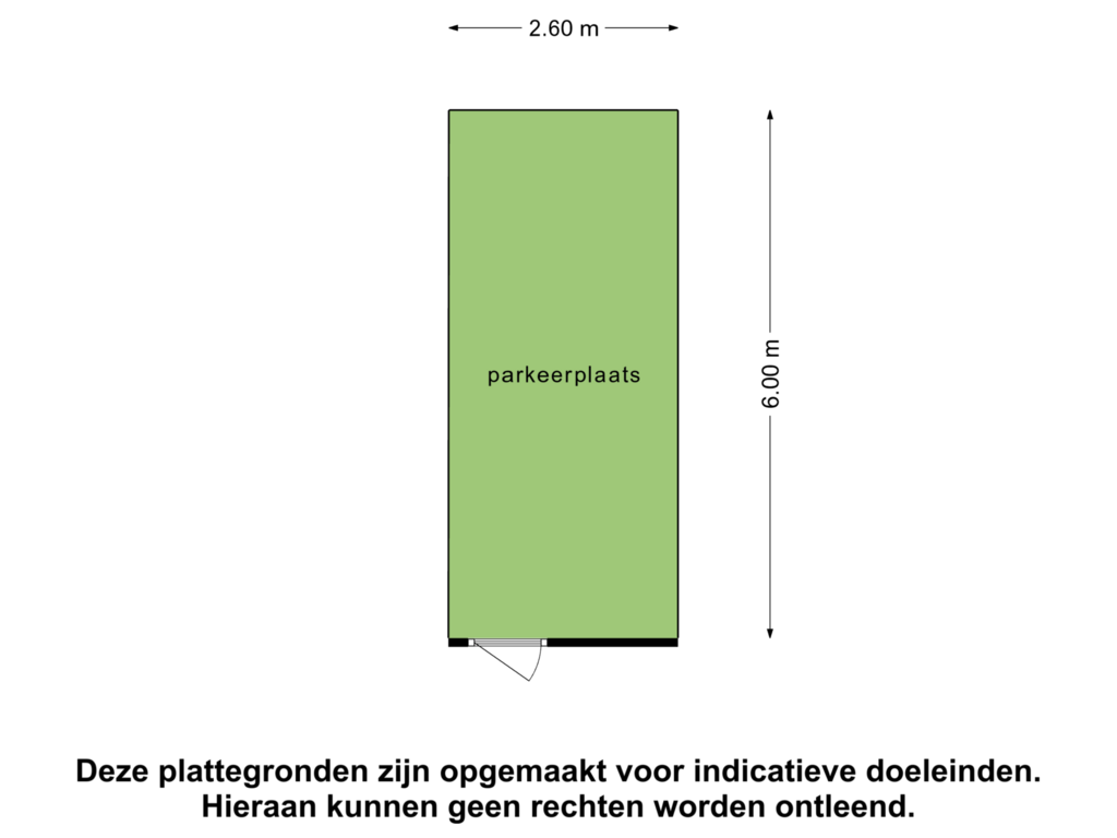 View floorplan of Parkeerplaats of Hoefkade 593