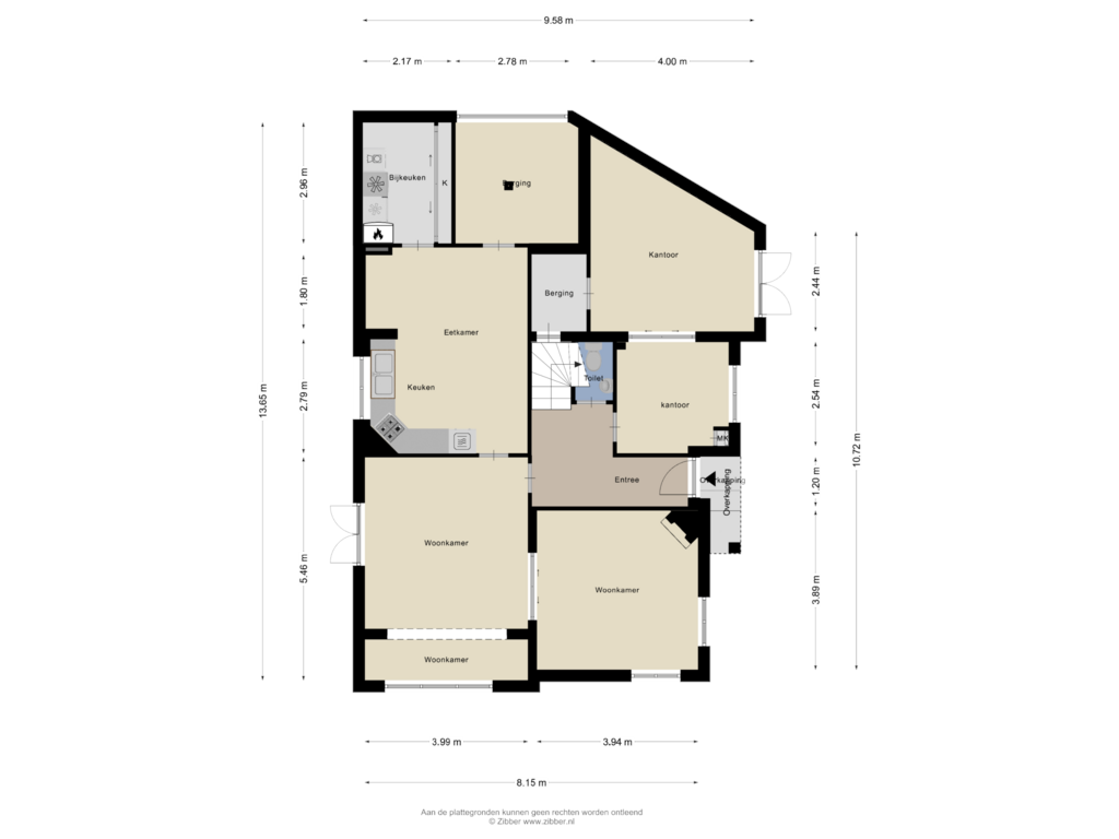 View floorplan of Begane Grond of Burgemeester Jollesstraat 16