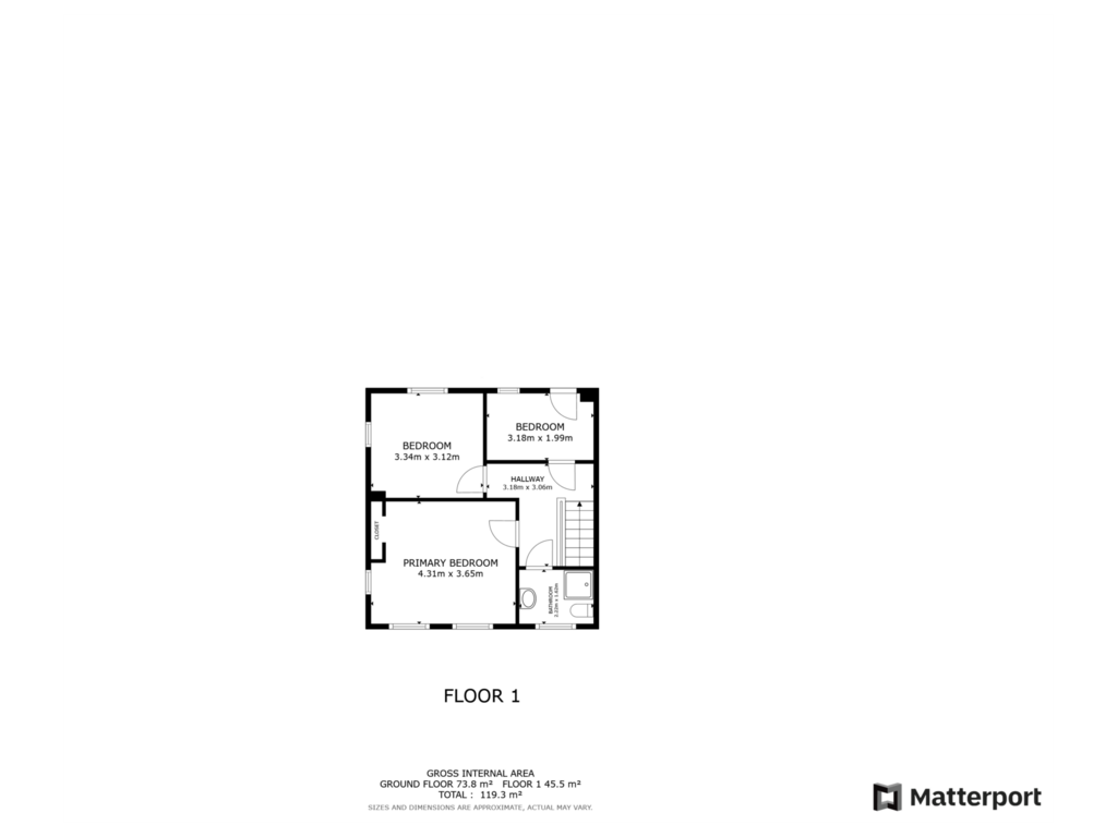 Bekijk plattegrond van 1e Verdieping van Nieuwstraat 117