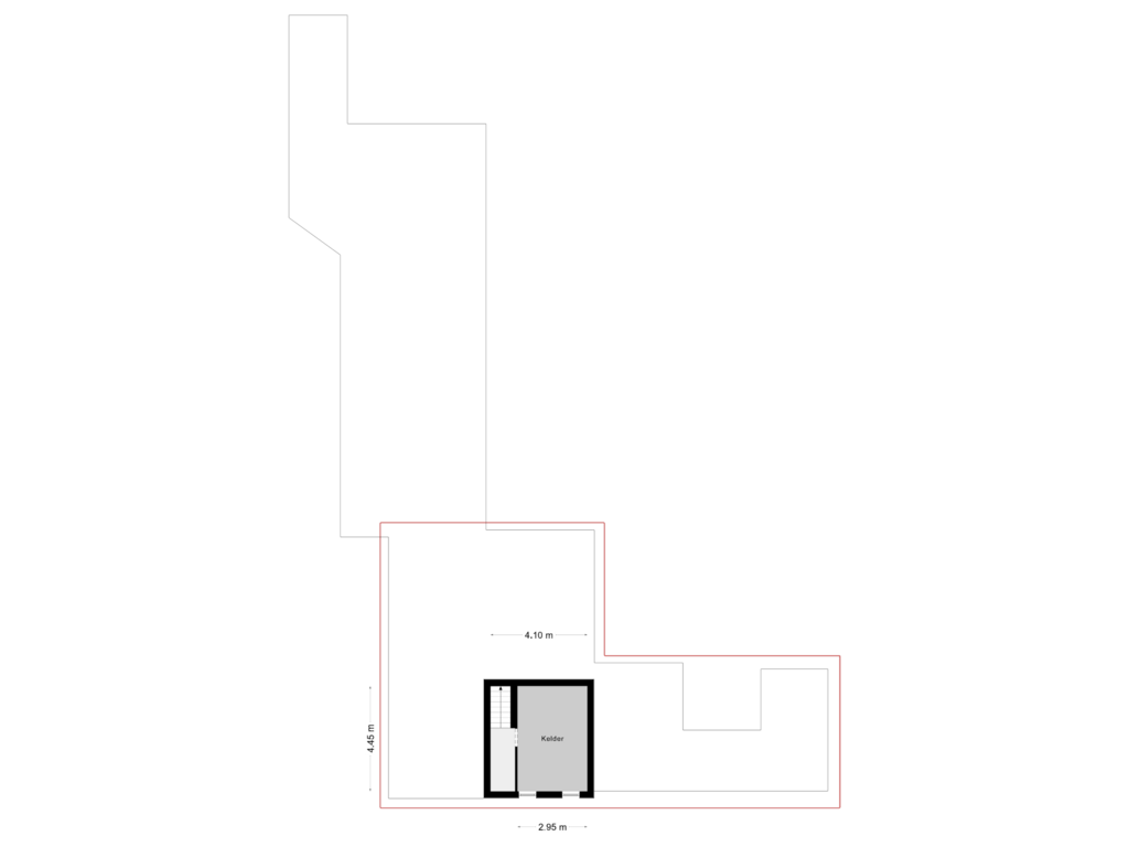 Bekijk plattegrond van Souterrain van Hoofdstraat 59