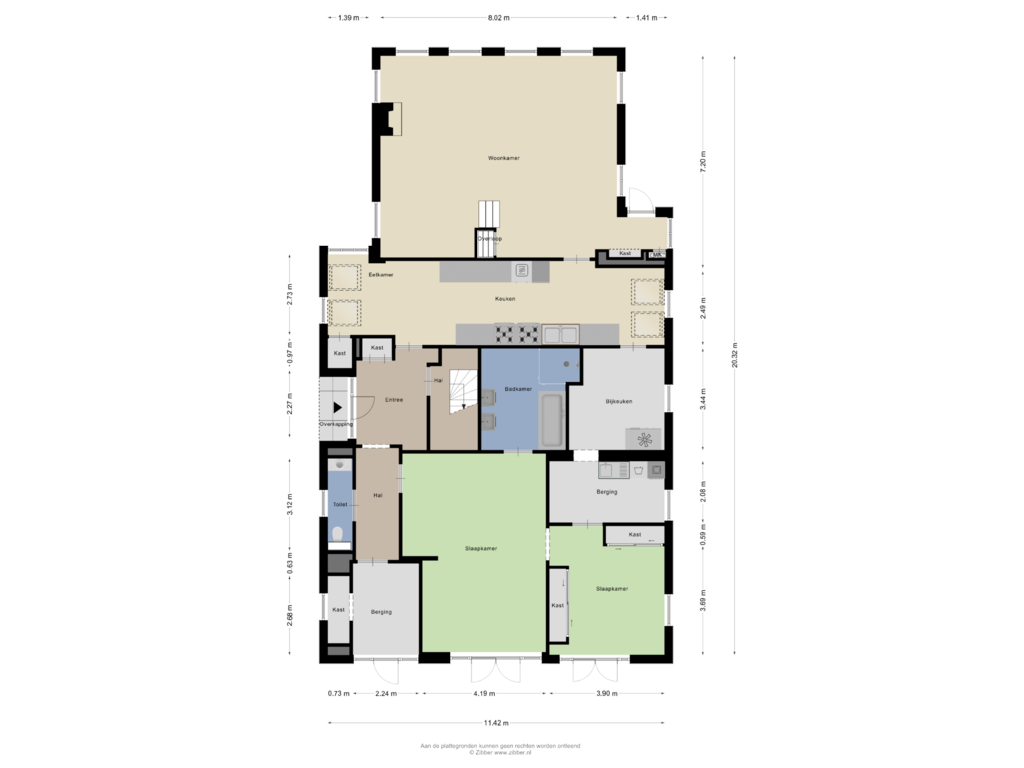 Bekijk plattegrond van Begane Grond van Hoofdweg-Boven 80