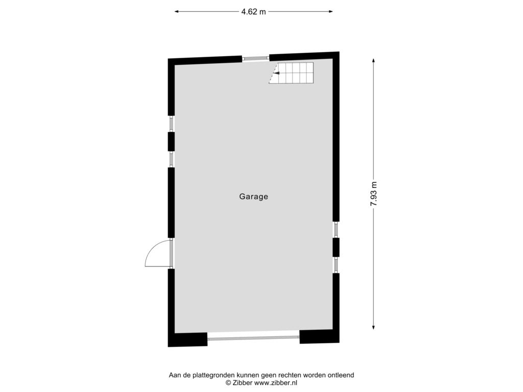 Bekijk plattegrond van Garage van Hoofdweg-Boven 80