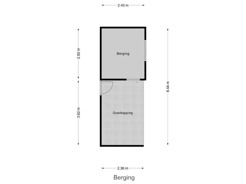 Bekijk plattegrond van Berging van Oostsingel 62