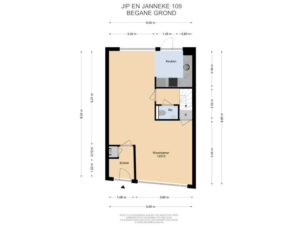 Bekijk plattegrond van Begane Grond van Jip en Janneke 109