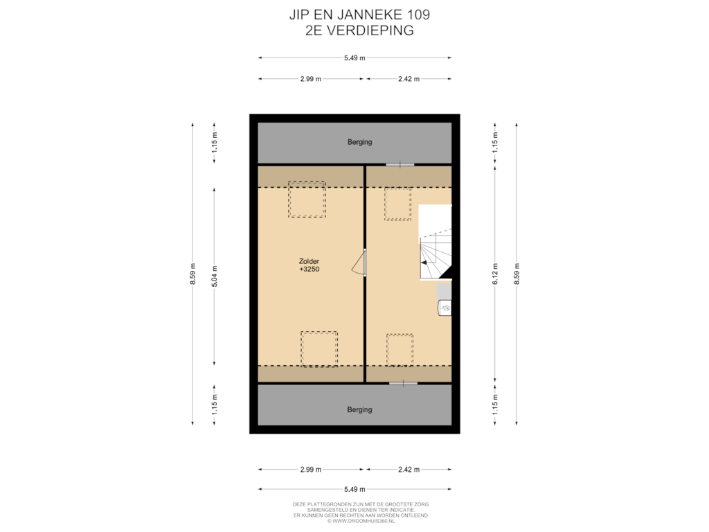 Bekijk plattegrond van 2E Verdieping van Jip en Janneke 109