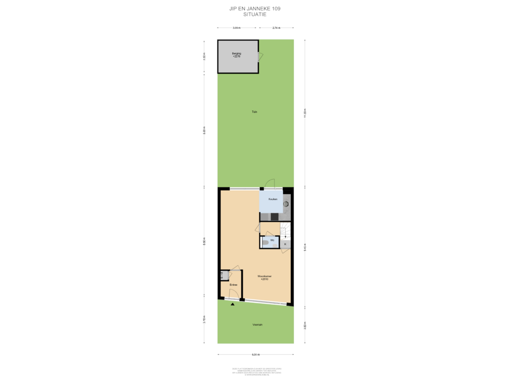 Bekijk plattegrond van Situatie van Jip en Janneke 109