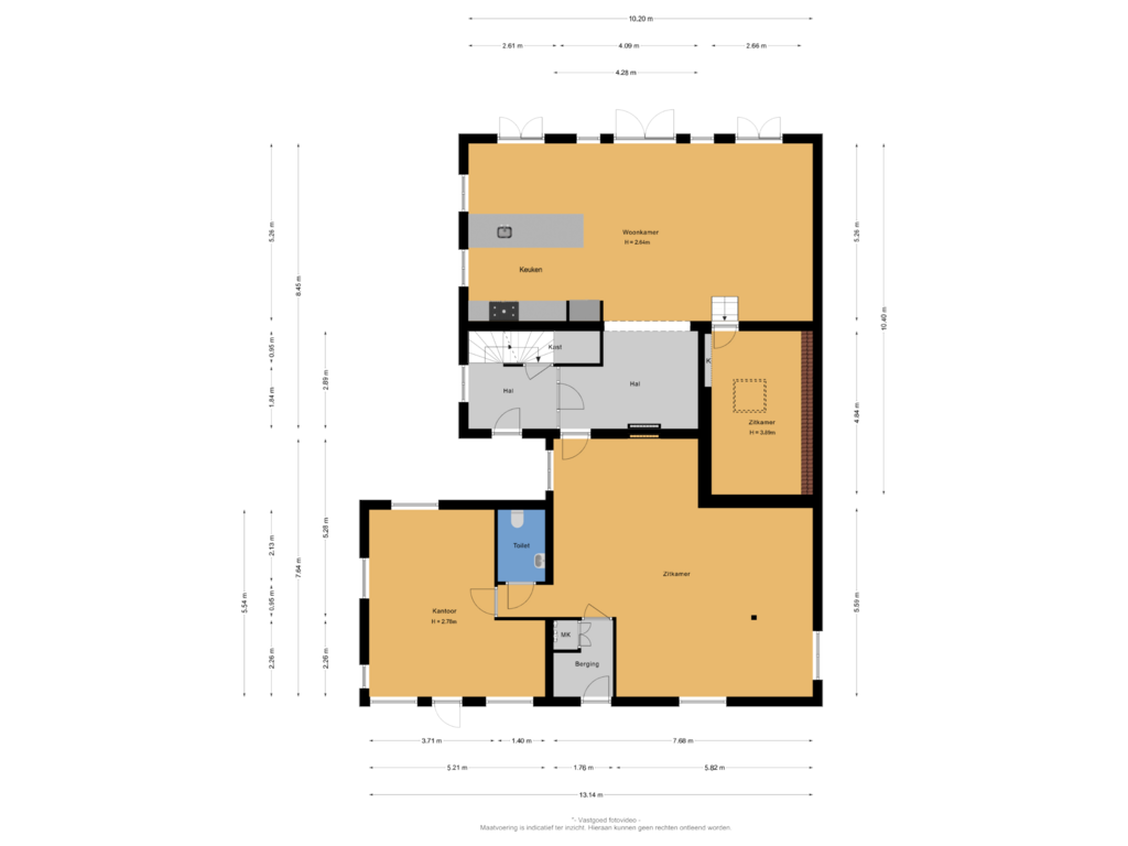 Bekijk plattegrond van Begane grond van Overstraat 16