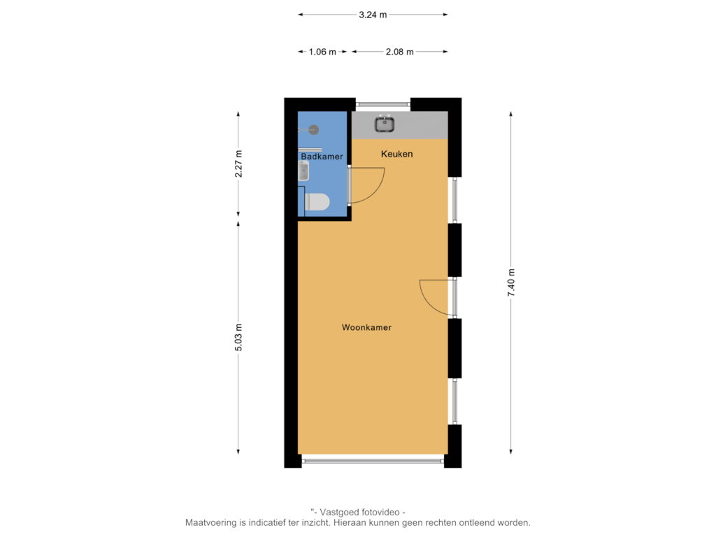 Bekijk plattegrond van Bijgebouw van Overstraat 16