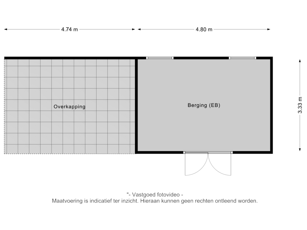 Bekijk plattegrond van Berging van Overstraat 16