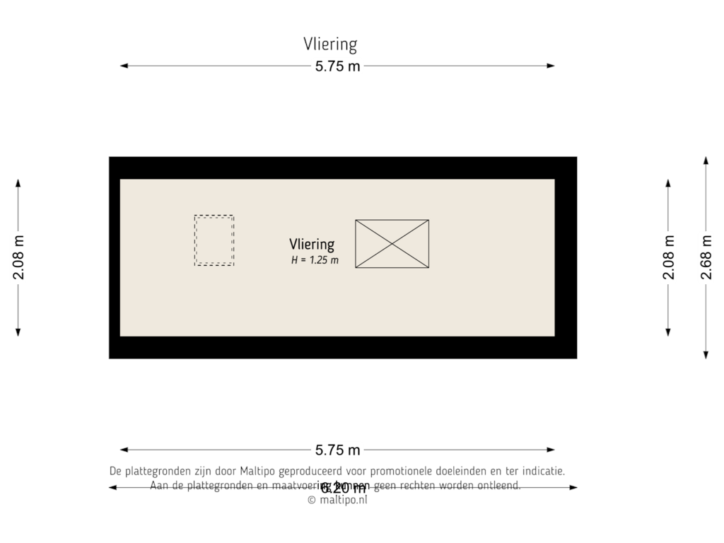 Bekijk plattegrond van Vliering van Grotestraat 55