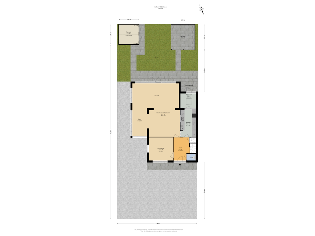 Bekijk plattegrond van Situatie van Hoflaan 10